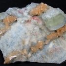 AMAZING LIGHT GREEN APOPHYLLITE AND STILBITE MINERALS FORMATION COLLECTIBLES