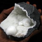 AWESOME  PUFFY OKENITE BALLS ON MM QUARTZ MINERALS RARE COLLECTIBLES INDIA PIECE