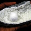 AWESOME PUFFY OKENITE BALL WITH GYROLITE, APOPHYLLITE ON MM QUARTZ MINERALS