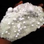 AWESOME PUFFY OKENITE BALLS ON PREHNITE MINERALS RARE COLLECTIBLES INDIA PIECE