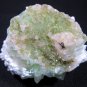 AWESOME MORDENITE ON LIGHT GREEN APOPHYLLITE MINERALS COLLECTIBLES INDIA PIECE
