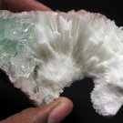 AWESOME GREEN APOPHYLLITE AND MORDENITE MINERALS COLLECTIBLES SPECIMENS INDIA
