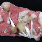 AMAZING STILBITE AND MORDENITE ON RED CHALCEDONY MINERALS COLLECTIBLES 2.45 Kg