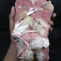 AMAZING STILBITE AND MORDENITE ON RED CHALCEDONY MINERALS COLLECTIBLES 2.45 Kg