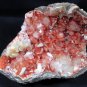 AWESOME APOPHYLLITE AND STILBITE ON RED CHALCEDONY MINERALS COLLECTIBLES 1.4 Kg