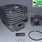 HUSQVARNA 268 268K 268XP CHROME CYLINDER AND PISTON REBUILD KIT 50mm