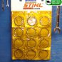PISTON RINGS MIXED SET of 12 (24 rings total) Fits all STIHL & HUSQVARNA CONCRETE SAWS