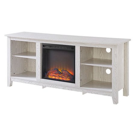 Contemporary Style Fireplace TV Stand