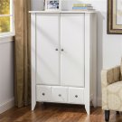 Small Wardrobe Armoire | White