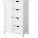 Door & Drawer Combo Storage Cabinet | White