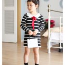 College Style Strip Dress