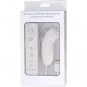 NEW White Remote + Nunchuck Controller + Soft Case set For Nintendo Wii Game (WHITE)