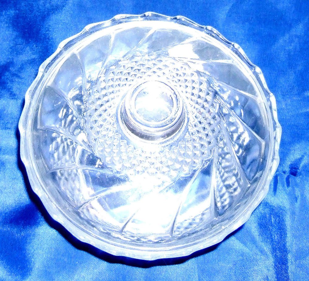 Covered pressed glass dish for nuts, candy, etc.