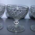 3 Anchor Hocking "Waterford" or Waffle Pattern Sherbets