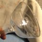 Grey Cut Crystal Champagne Glass with Greek Column Stem