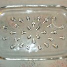Hazel Atlas Glass Teardrop Snack Plate