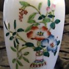 Vintage Oriental Vase With Handpainted Vase of Flowers