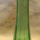 Vintage Green Footed Bud Vase with Scalloped rim, 8.5" Vintage Green Footed Bud Vase with Scalloped rim, 8.5"
