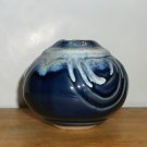 Small Navy Blue Pottery Vase from Bay Pottery
