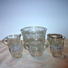 Bartlett Collins Golden Grapes Glassware, 6 pc.