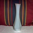 2 Milk Glass Bud Vases Faceted and Ribbed