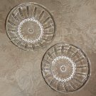 Two "Columbia" Clear Cereal Bowls, Depression Era