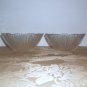 Two Crystal Finely Ribbed Vintage Bowls