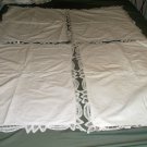 5 Vintage Battenburg Lace Pillow Shams