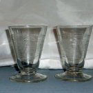 Vintage Lancaster/Standard Glass Grapes on Grid Etched Juices