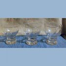 Set of 3 Cut Glass Double Shot Glasses Set of 3 Cut Glass Double Shot Glasses