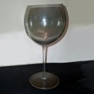 Irridescent Smoky Balloon Wine Glass