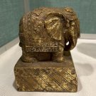Vintage Brass Finish Elephant Figurine
