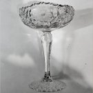 Antique Cut Crystal McKee Innovations 407 Tazza Compote Button and Cane