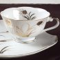 Lefton Wheat Pattern Snack Plates and Cups