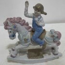 Paul Sebastian Girl on Rocking Horse Figurine