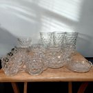 Large Assortment of "Cube" Glassware (16 pc.)