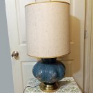 Vintage Fenton Lamp with Beaded Melon Base