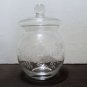 Etched Flown Glass Cookie / Candy Jar
