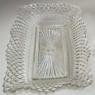 Rectangular Ruffled Diamond Celery Dish from Federal Glass
