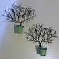 Two Wrought Iron Tree Tea Towel or Votive Cup Holders