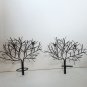 Two Wrought Iron Tree Tea Towel or Votive Cup Holders