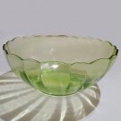 Pale Green Scalloped Rim  Bowl