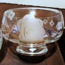 Cut Blown Glass Serving Bowl Cut Blown Glass Serving Bowl