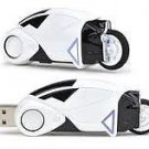 NEW TRON LEGACY KEVIN FLYNN LIGHT CYCLE 8GB USB 2.0 FLASH DRIVE W/BLUE LED WHITE COLORED