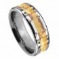 8TM349-TY0 High Polish Desert Fox Commando Camo Camouflage Inlay Comfort Fit Titanium Band