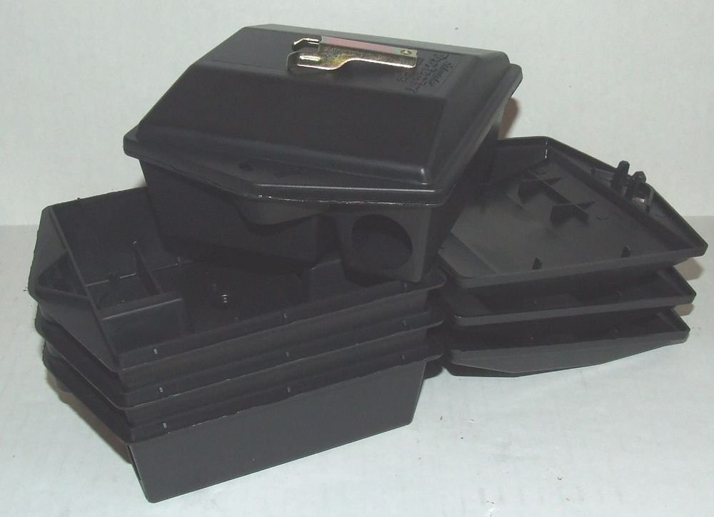 4 x Protecta Mouse Bait Station and key (Bell Labs) multiuse bait stations