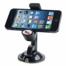 JX1-019 360 Degree Rotatable Car Suction Cup Mount Holder for GPSMobile Phones Black