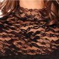 Sexy Slim Thin Backless Long Sleeves Lace Lady Dress Black Free Size