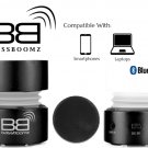 BassBooz Black Portable Bluetooth Speaker with built in High Performance Li-on Rechargeable Battery