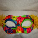 Face mask mardi gras masquerade Costume Rainbow flower colorful mask